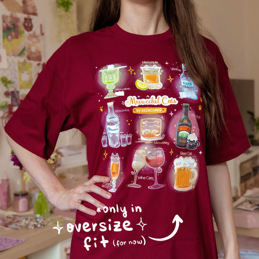 MEOWCOHOL CATS cotton t-shirt