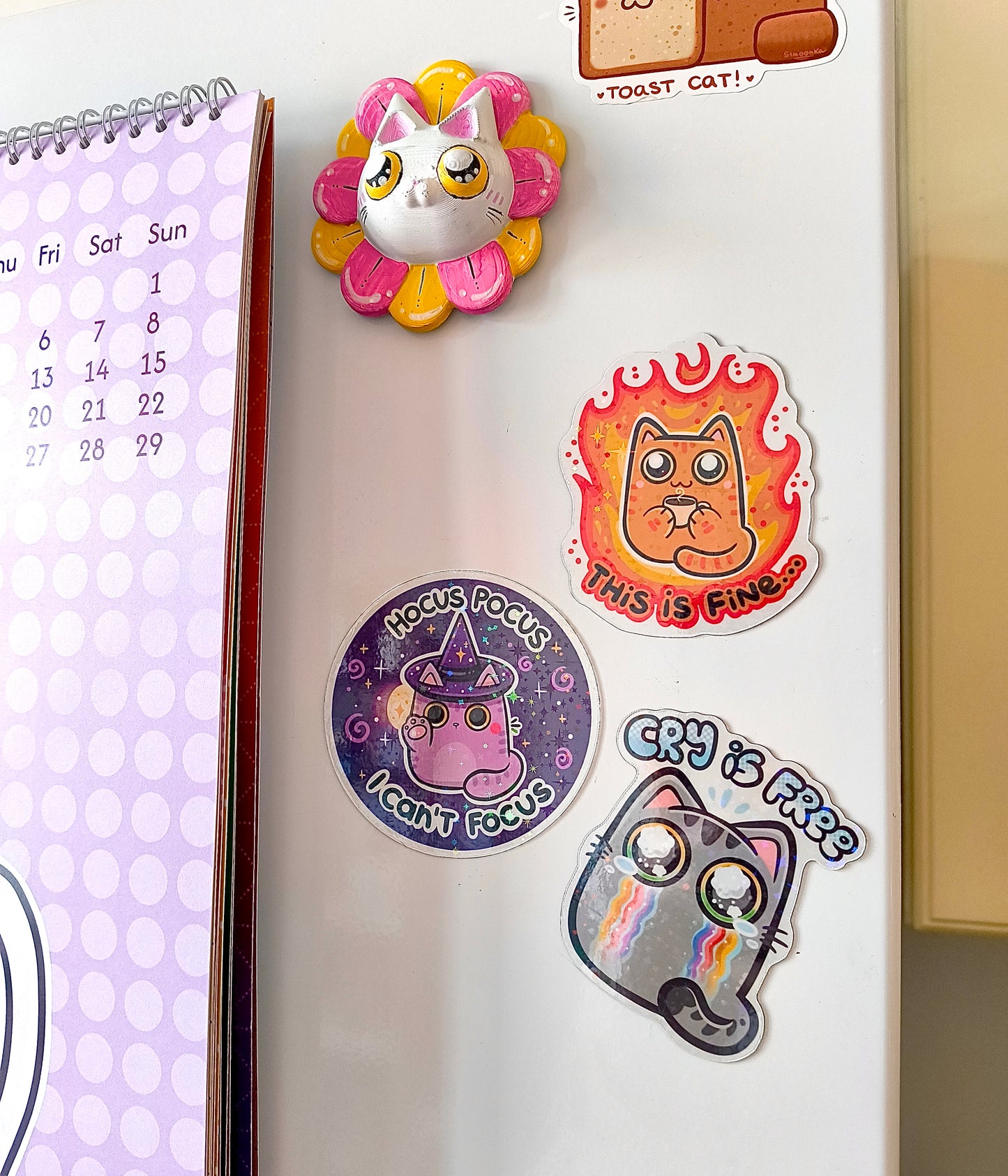 FUNNY CATS fridge magnets set