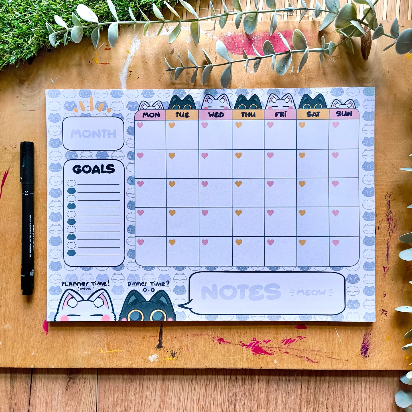 C&T PLANNER SET monthly planner, to-do list, notes