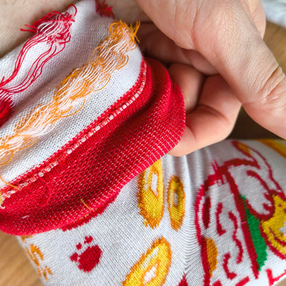 LUCKY CAT cotton socks :3