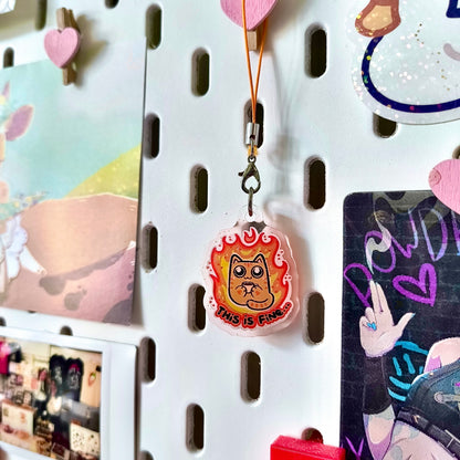 FUNNY CATS phone charms + mini sticker