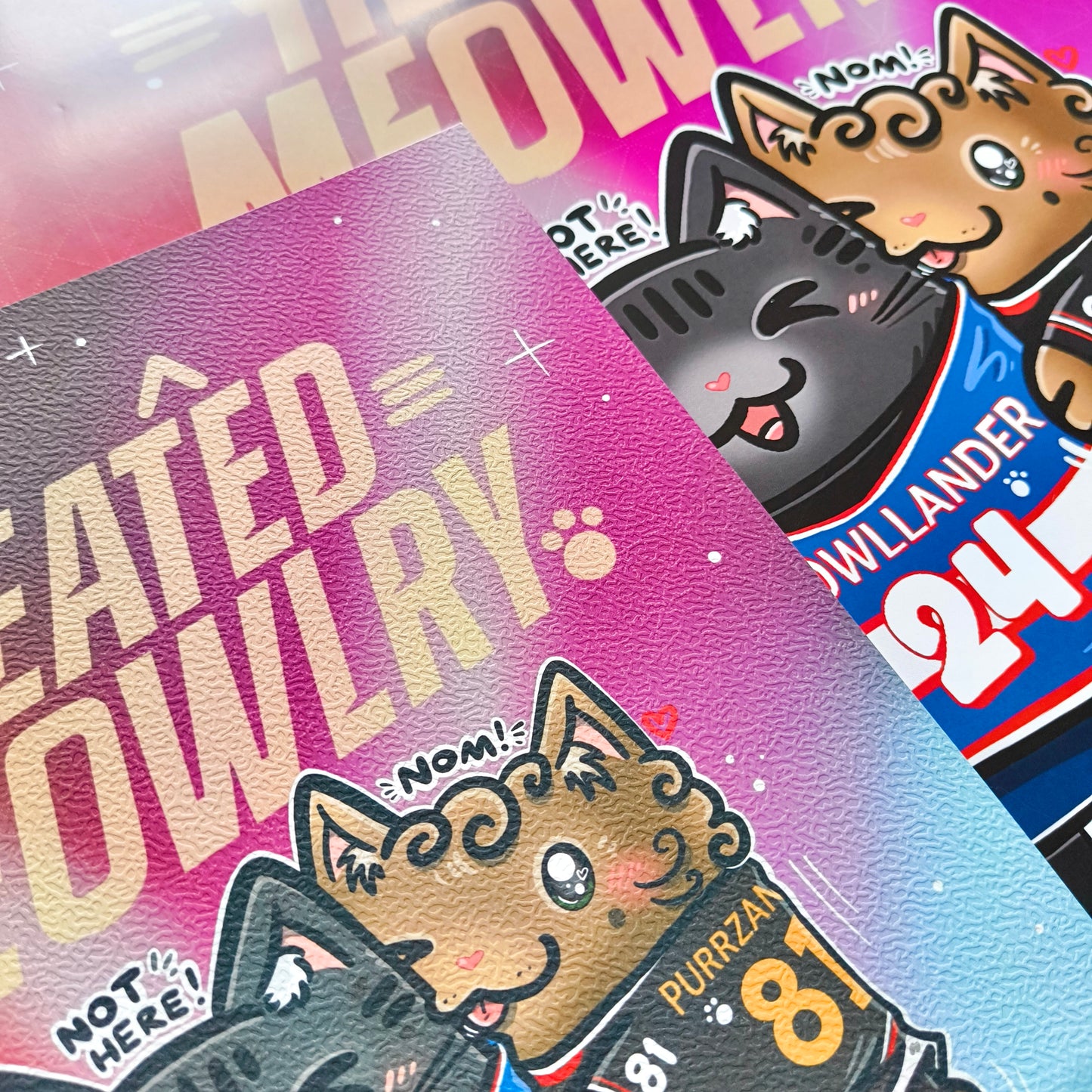 HEATED MEOWRLY art print