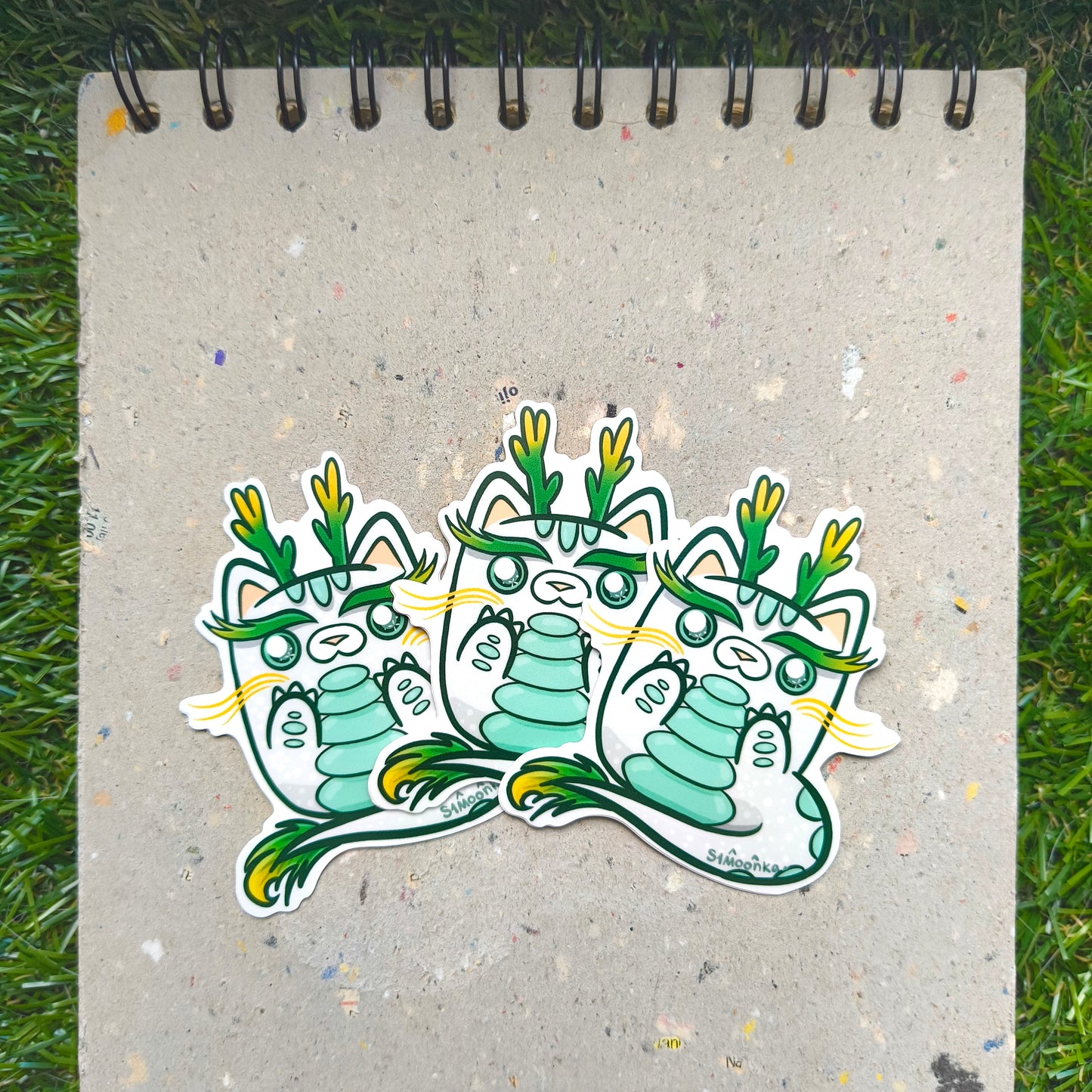 DRAGON CAT die-cut waterproof vinyl car sticker