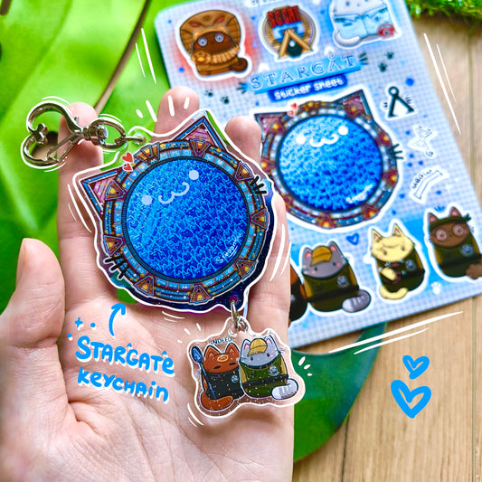 STARGATE fandom double keychain
