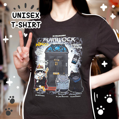PURRRLOCK fandom cotton t-shirt