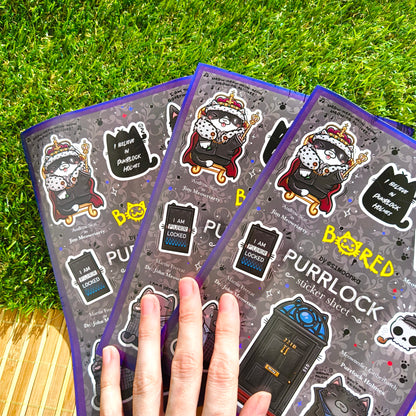 PURRLOCK sticker sheet