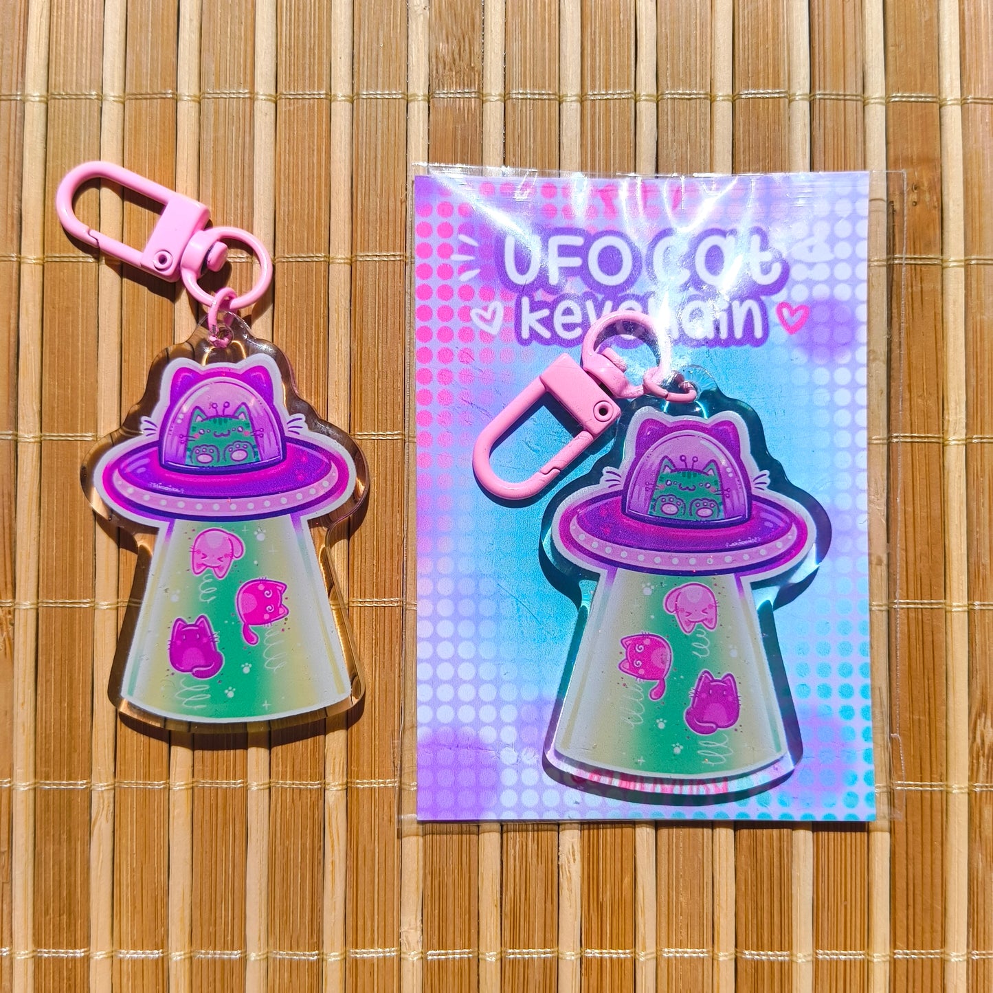 UFO CAT acrylic keychain
