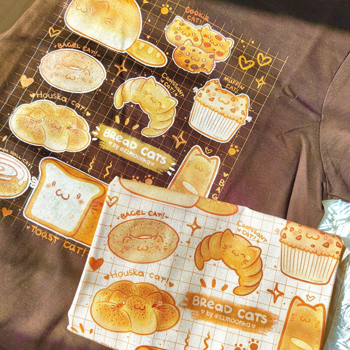 BREAD CATS Baumwoll-T-Shirt