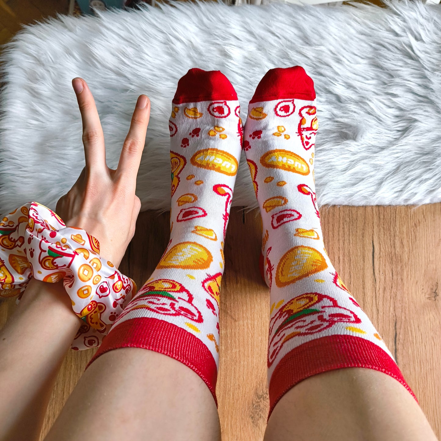 LUCKY CAT cotton socks :3