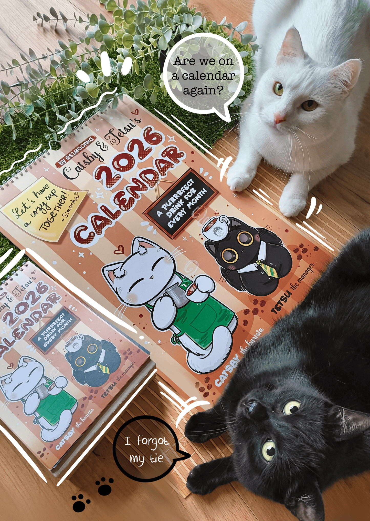 2026 CATSBY & TETSU CALENDAR wall calendar, desk calendar