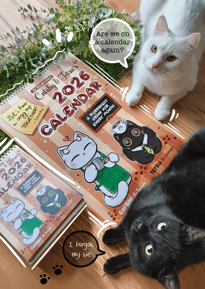 2026 CATSBY & TETSU CALENDAR wall calendar, desk calendar