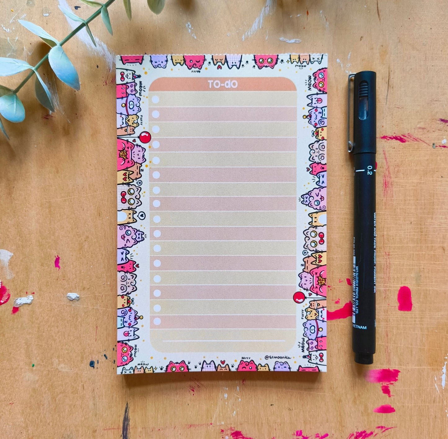 B-DAY CATS PLANNER SET monthly planner, to-do list, notes