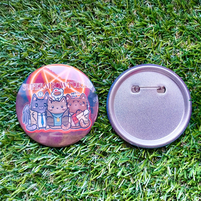 SUPERMEOWTURAL big button pins