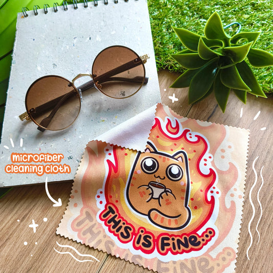 THIS IS FINE microfiber cleaning cloth