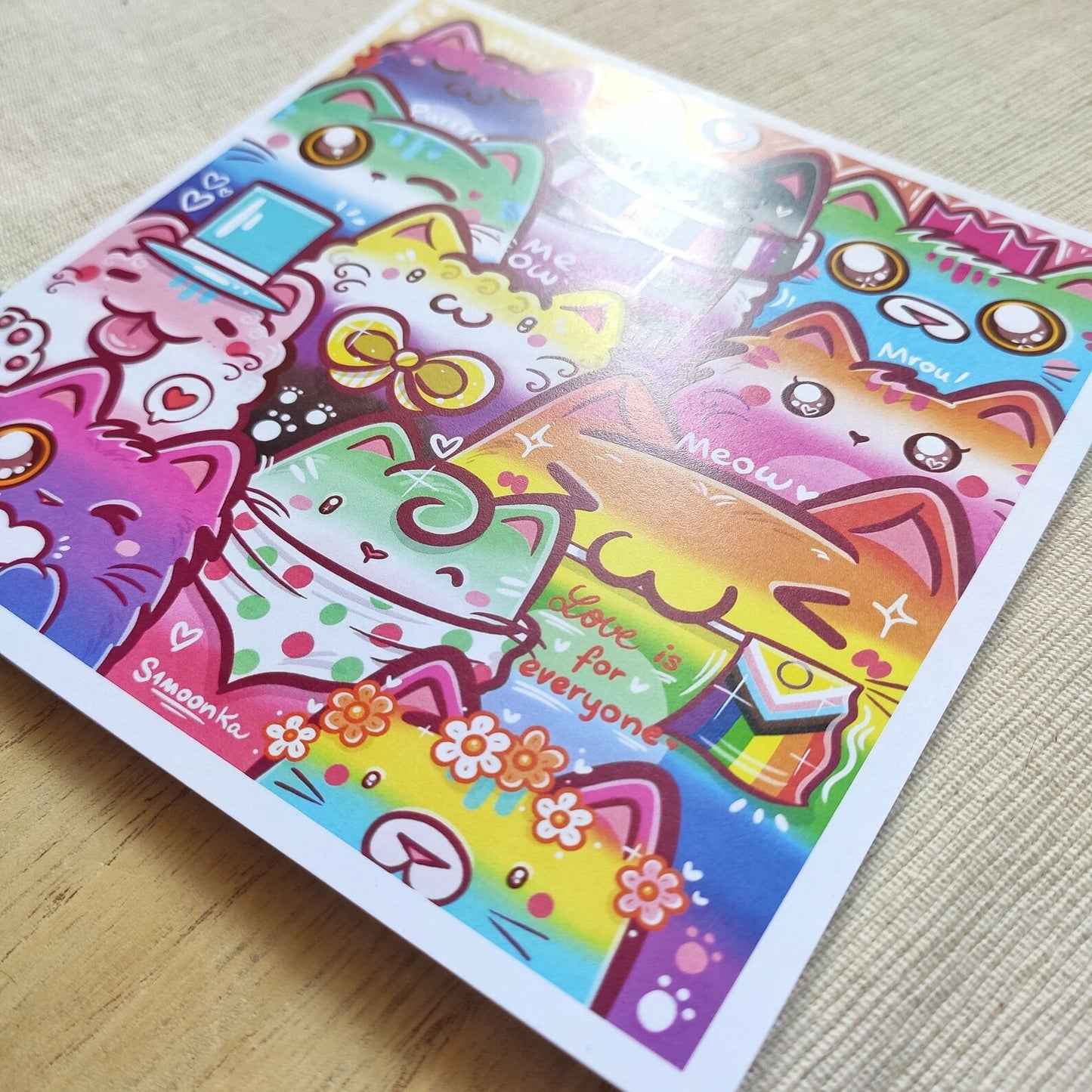 PRIDE CATS art print