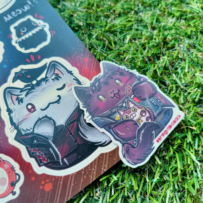 MEOW&DEEPSPACE vinyl sticker sheet