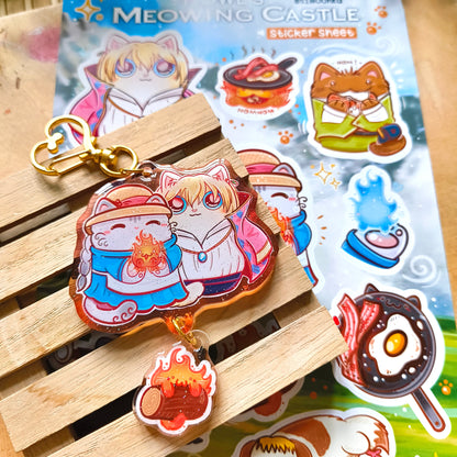 HOWL's MOVING CASTLE fandom double keychain