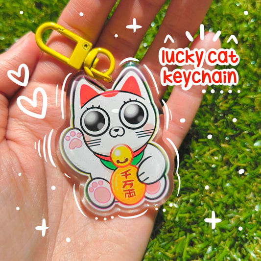 LUCKY CAT acrylic keychain