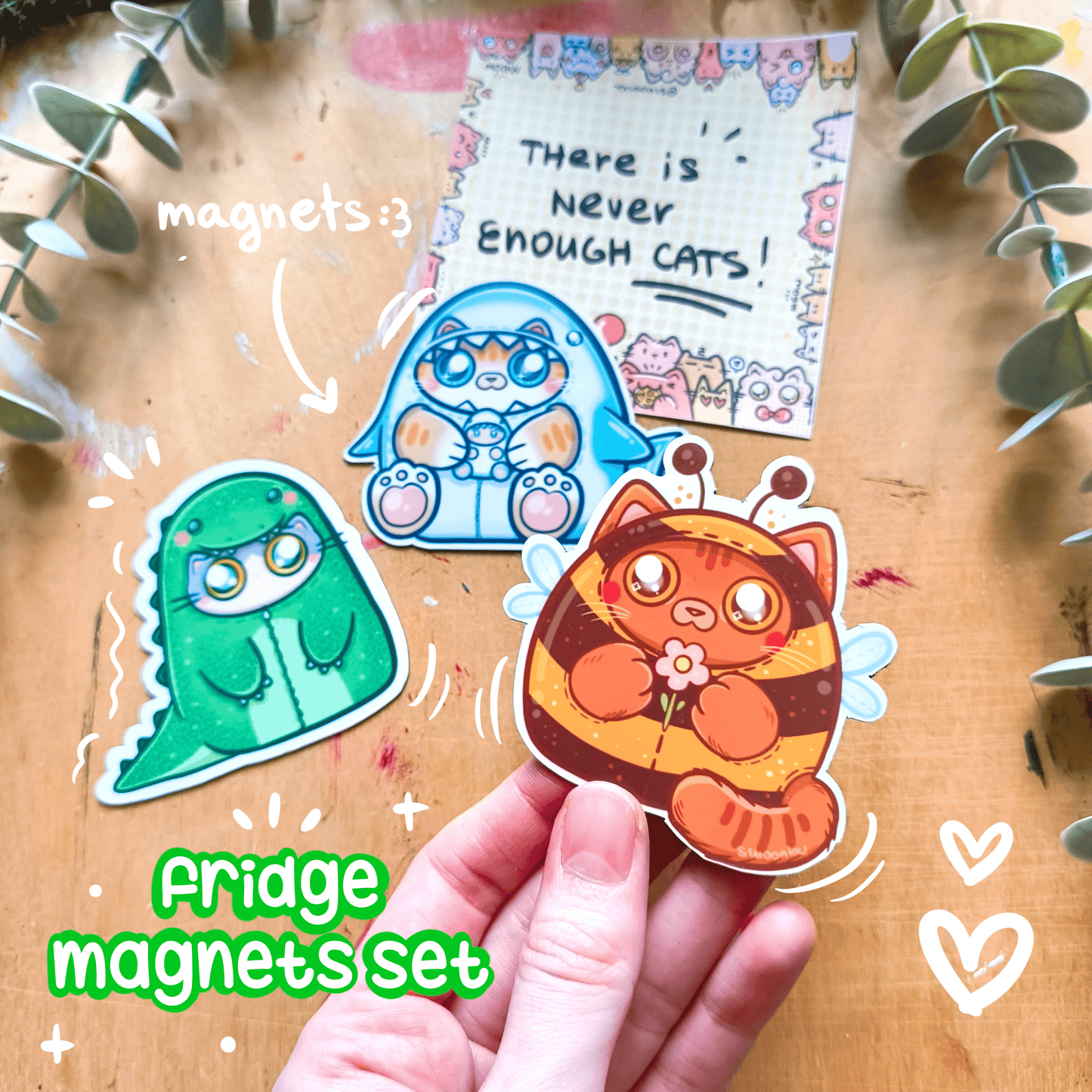 COSTUME CATS fridge magnets set