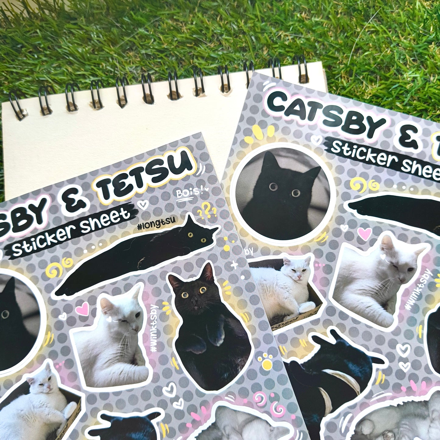 CATSBY & TETSU vinyl sticker sheet