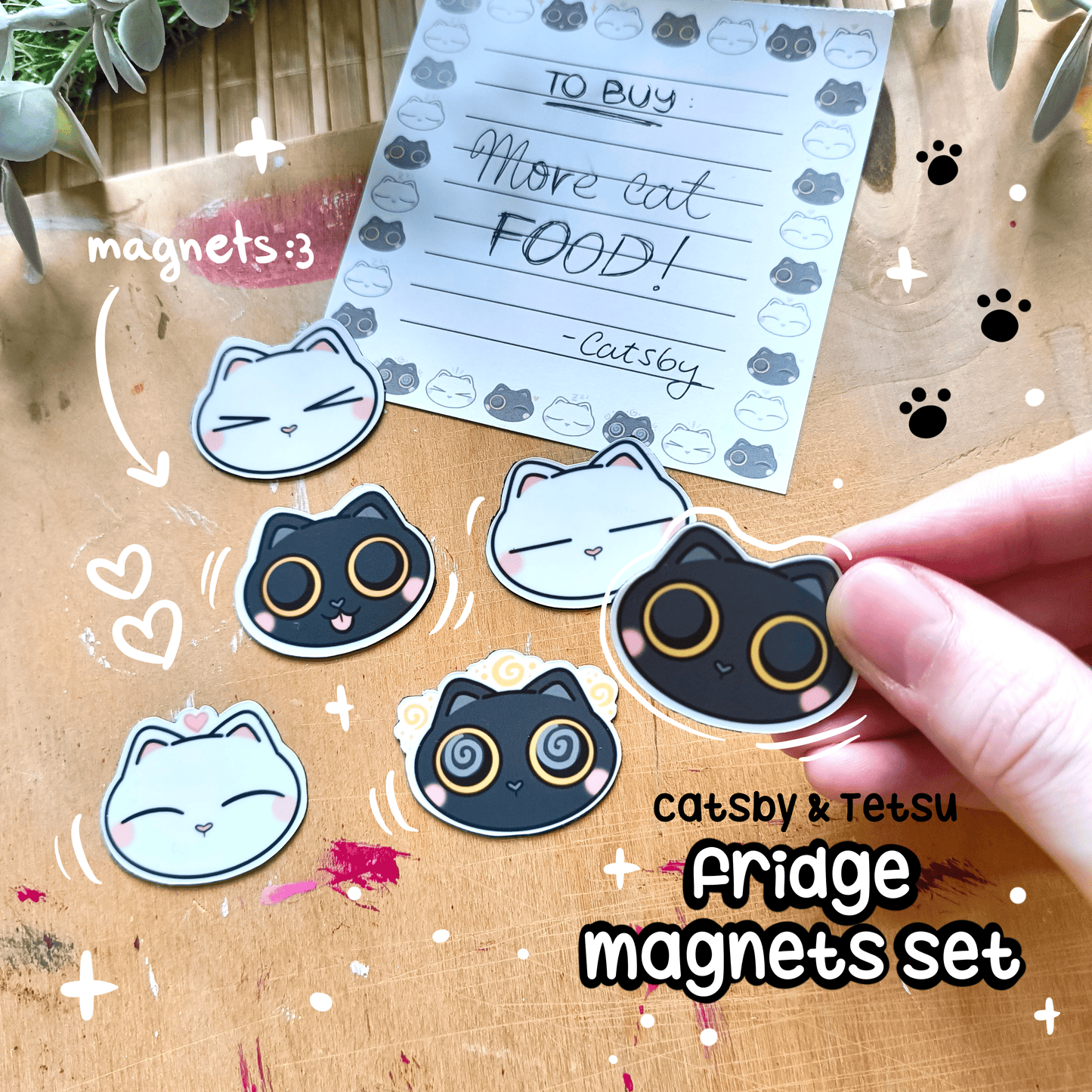 C&T mini fridge magnets set