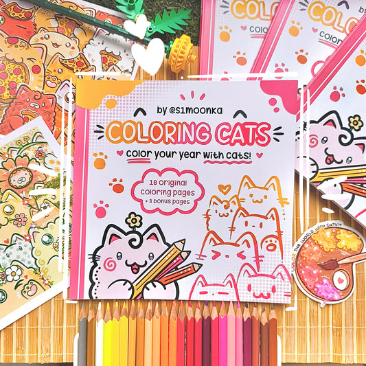 COLOR YOUR WORLD WITH CATS | original coloring book Vol. 1