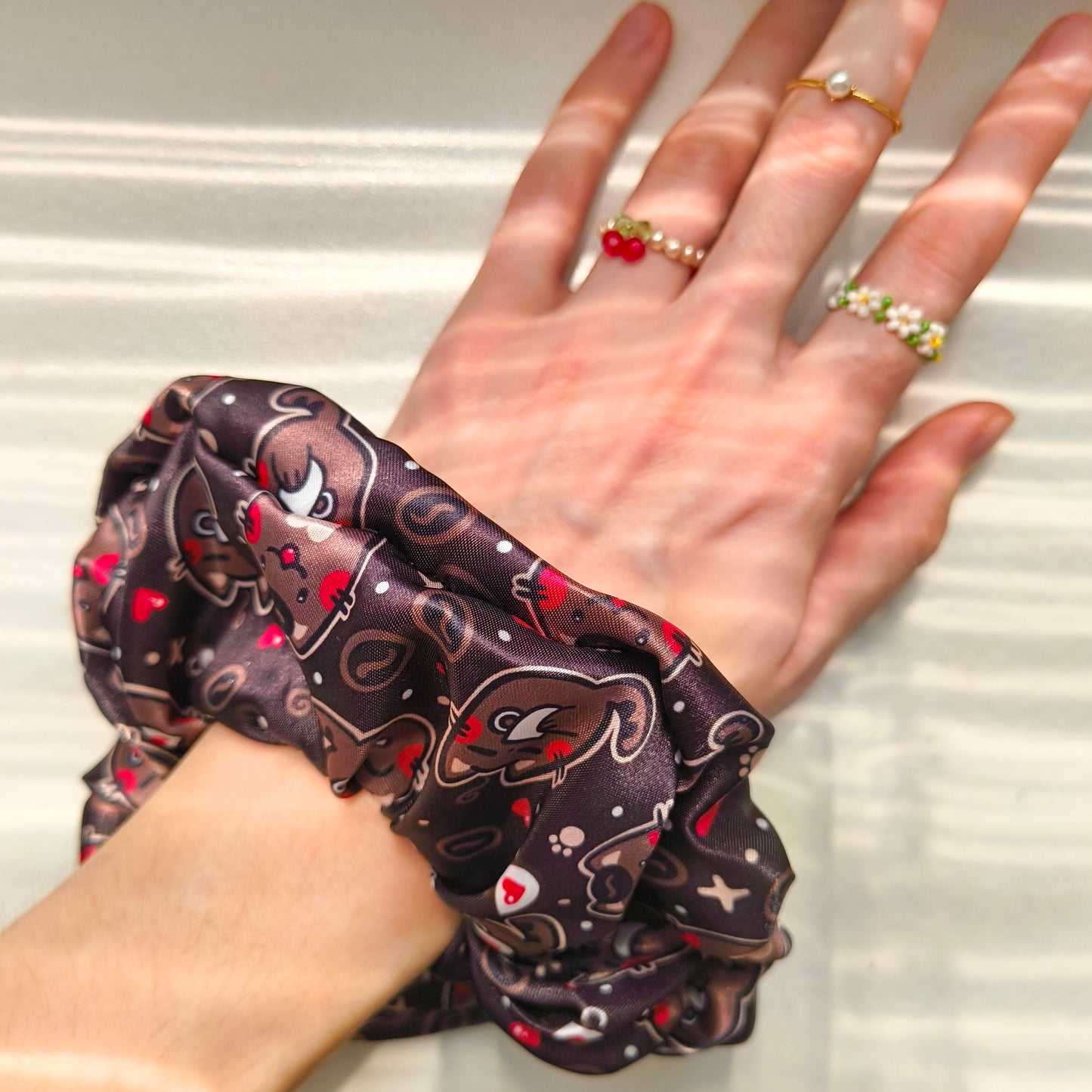 COFFEE CAT scrunchie