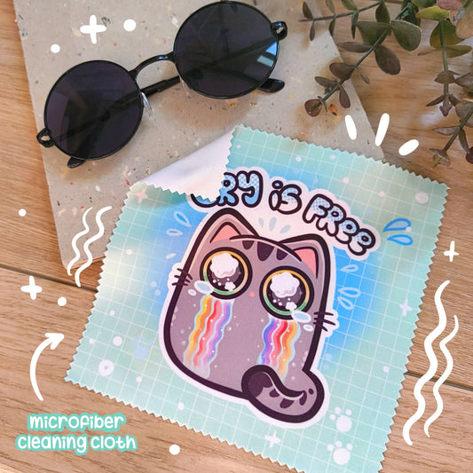 CRY IS FREE microfiber cleaning cloth