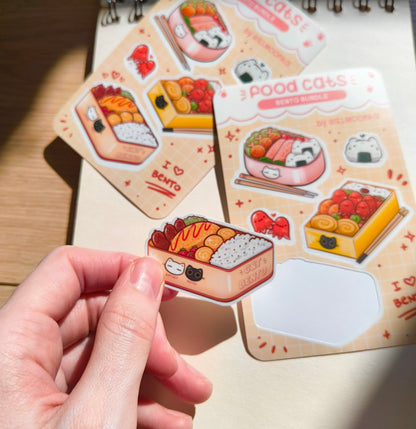 FOOD CATS (bento bundle) mini sticker sheet
