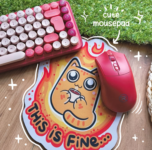 THIS IS FINE mousepad