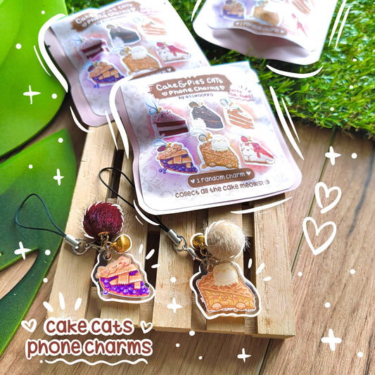 CAKE&PIE CATS phone charms