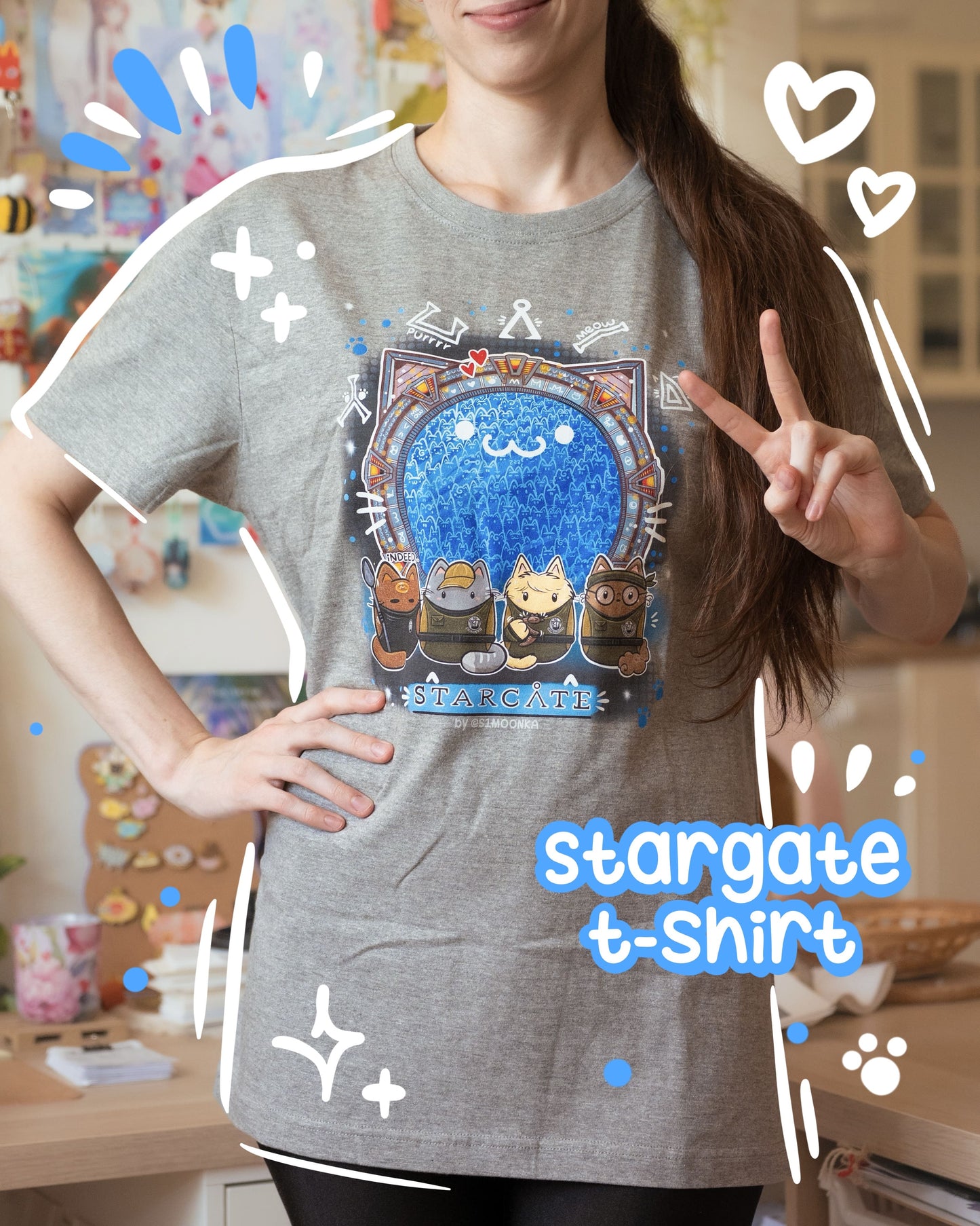 STARGATE fandom cotton t-shirt
