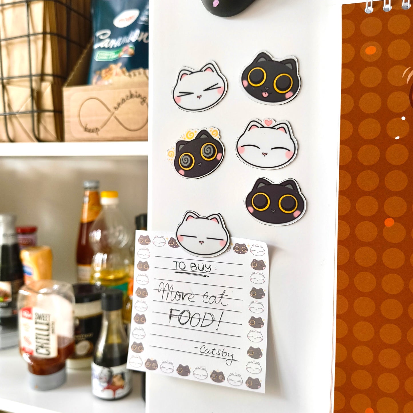 C&T mini fridge magnets set