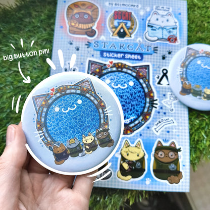STARGATE big button pins