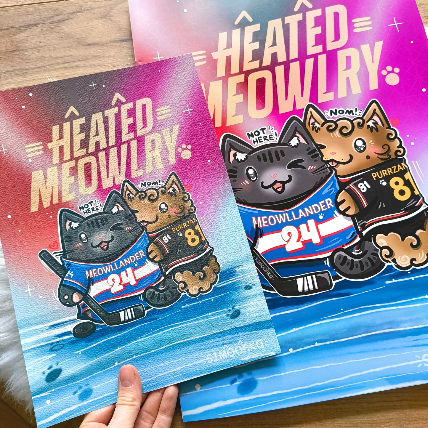 HEATED MEOWRLY art print