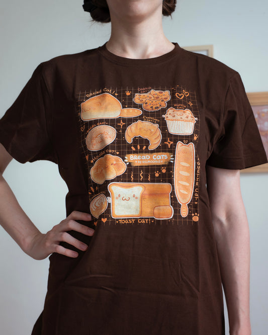 BREAD CATS Baumwoll-T-Shirt