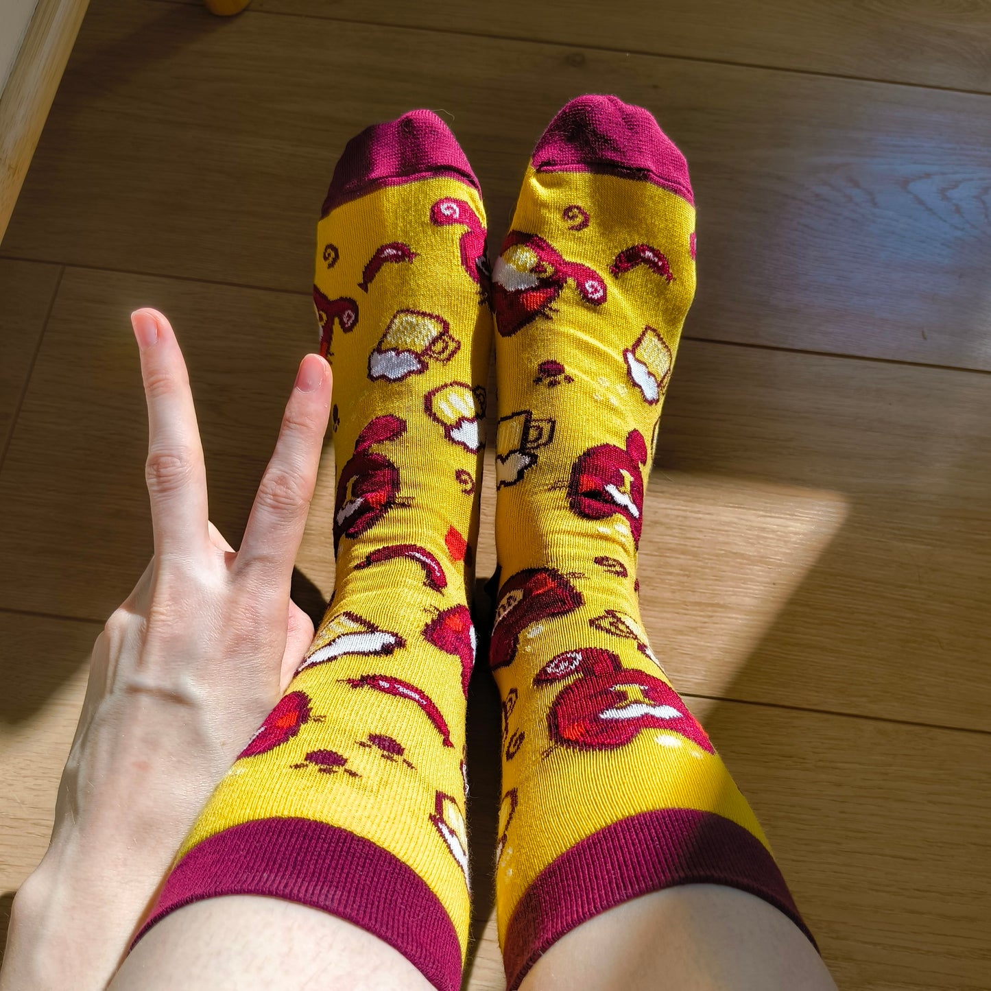 BEER CAT cotton socks :3