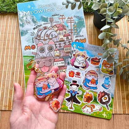 HOWL'S MEOWING CASTLE art print