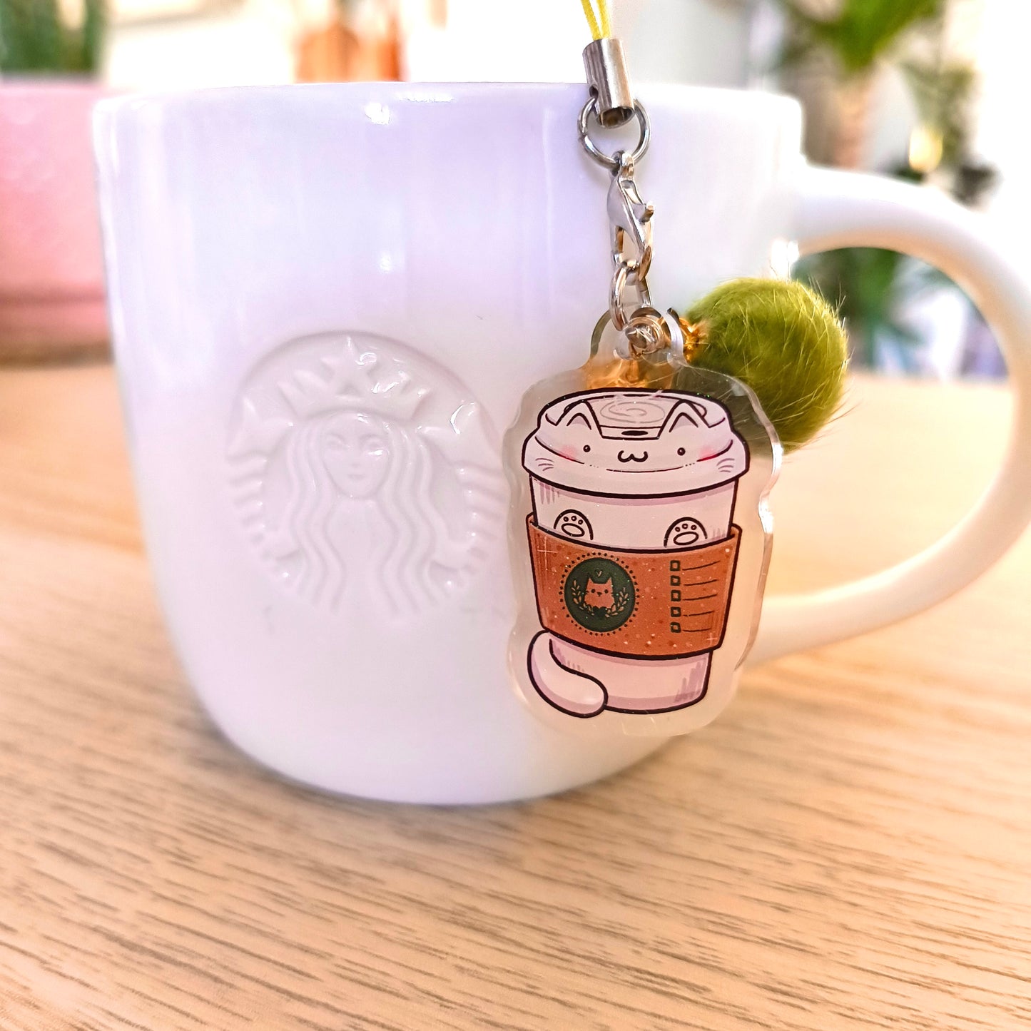 COFFEE-MILK-TEA CATS phone charms