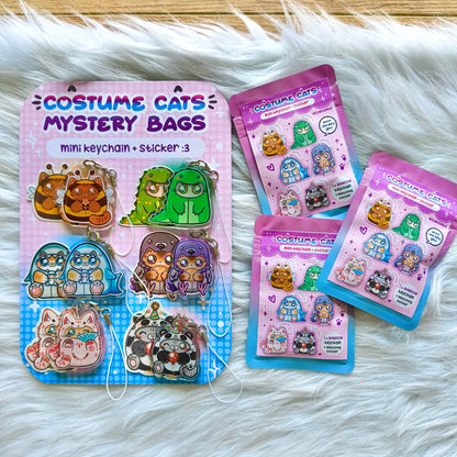 COSTUME CATS phone charms + mini sticker
