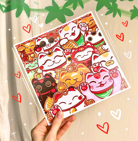 MANEKI NEKOS art print