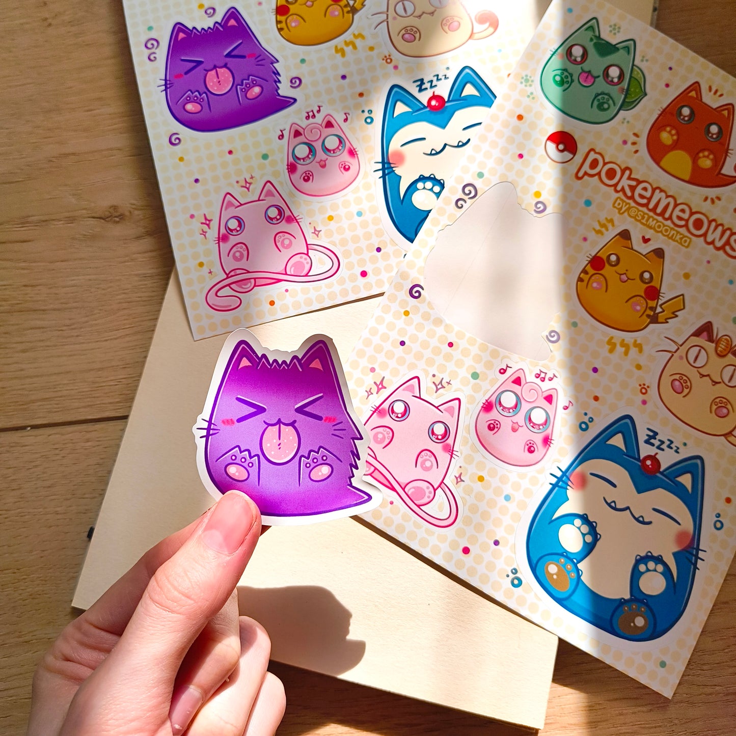 POKEMEOWS sticker sheet