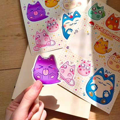 POKEMEOWS sticker sheet