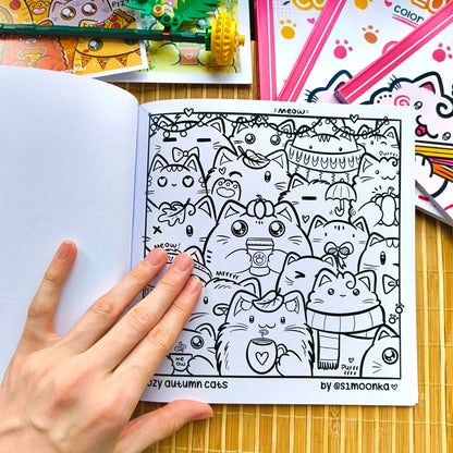 COLOR YOUR WORLD WITH CATS | original coloring book Vol. 1