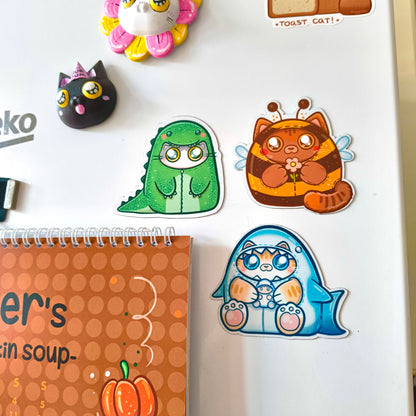 COSTUME CATS fridge magnets set