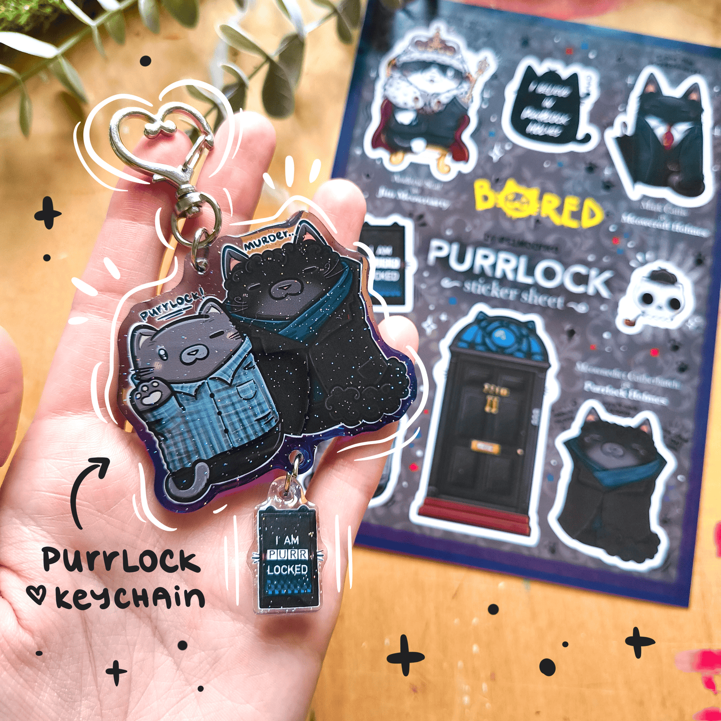 PURRLOCK sticker sheet