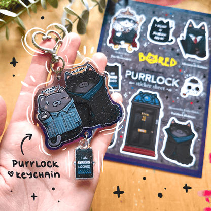 PURRLOCK sticker sheet