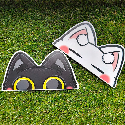 CATSBY AND TETSU peekers die-cut waterproof vinyl sticker