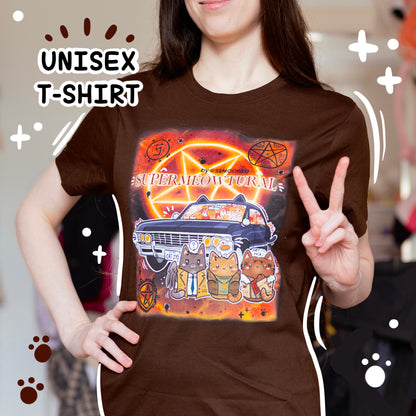 SUPERMEOWTURAL fandom cotton t-shirt