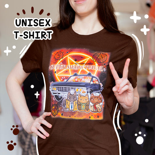 SUPERMEOWTURAL fandom cotton t-shirt